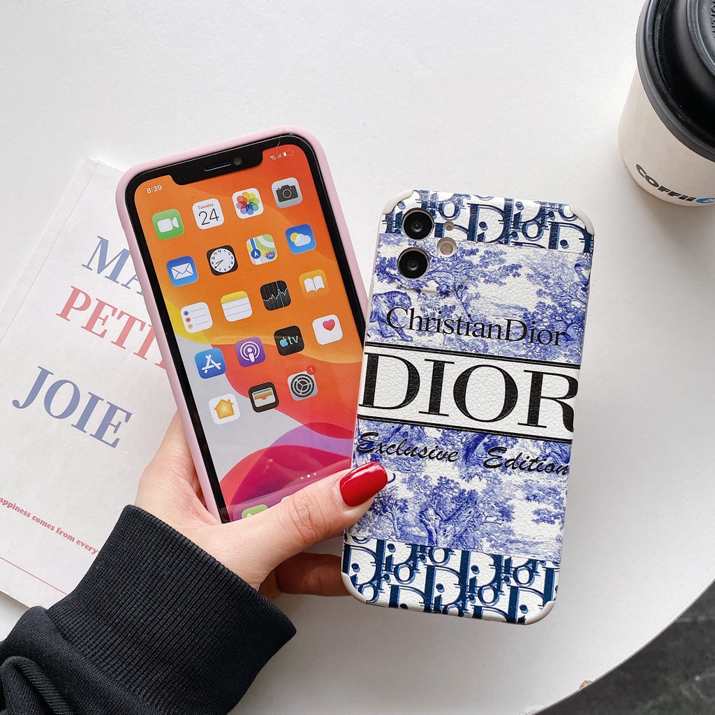 DIOR Ốp Lưng Cứng Bảo Vệ Toàn Diện Cho Iphone 12 11 Pro Max Xr