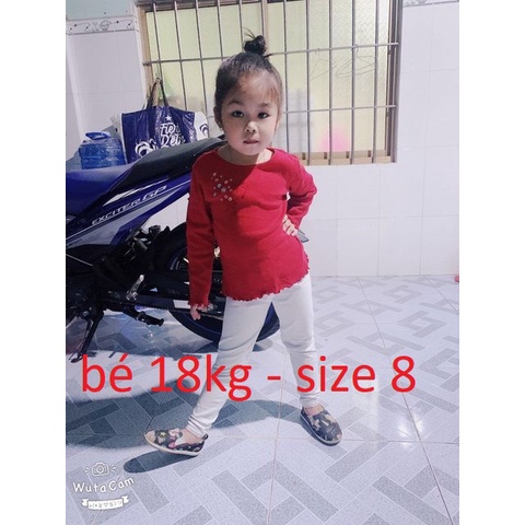 [VẢI XUẤT XỊN] SET 5 QUẦN LEGGING TRƠN DÀI / LỬNG THUN COTTON 4 CHIỀU CHO BÉ GÁI 9-41KG