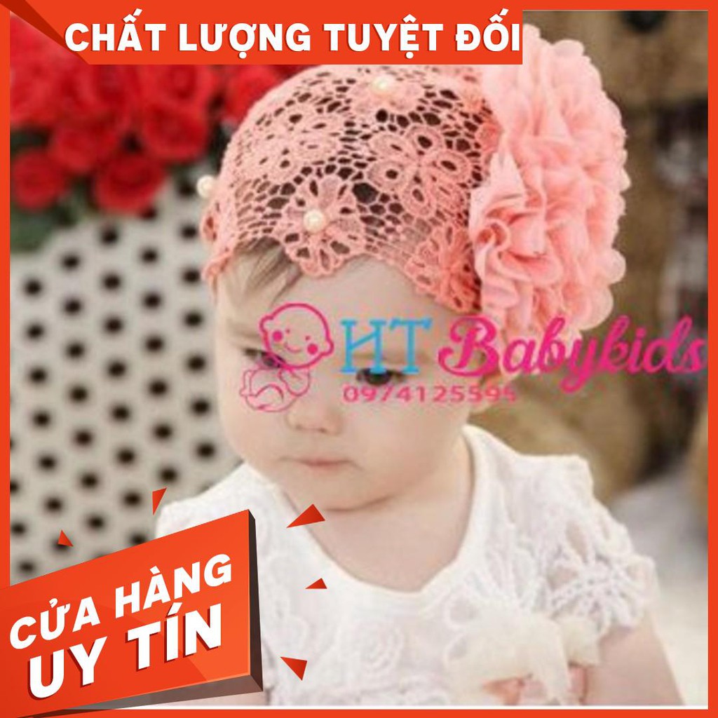 [ MẪU MỚI ] Băng Đô Lưới Hoa Cam Cho Bé Gái Sơ Sinh [ CỦA HÀNG UY TÍN ]