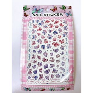 Sticker nail dán móng mẫu hoa khô