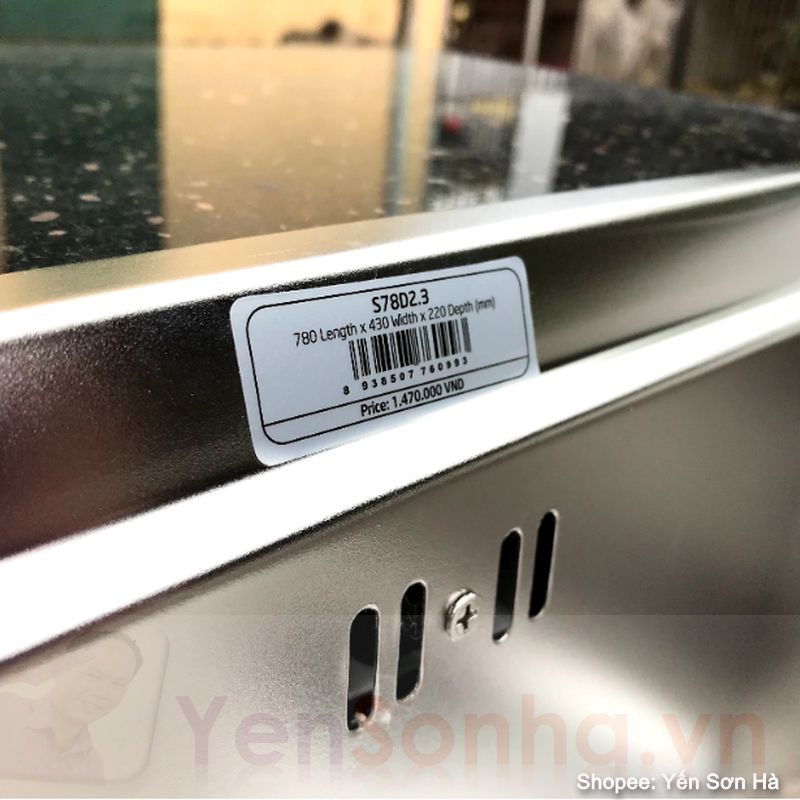 Chậu rửa chén bát Sơn Hà S78 inox 304 chính hãng