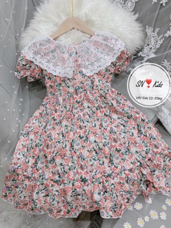 Váy hoa cổ ren đại cồ (20-35kg)