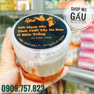 kem cốt tẩy trắng mix da đen