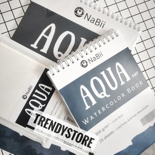 Giấy vẽ Màu Nước Nabii Aqua Fat 300gsm