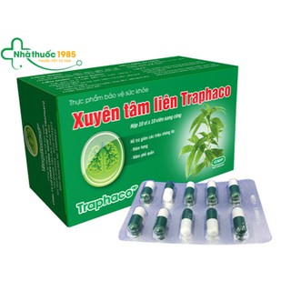 Xuyên tâm liên viên nang cứng hộp 100 viên