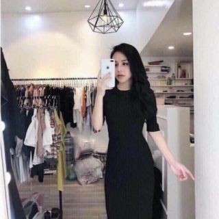 Váy len tăm body tay lỡ
