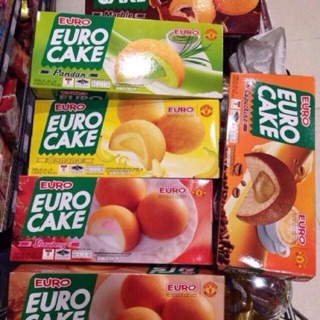 Bánh trứng Euro Custard Cake 204gr 4 vị tự trọn