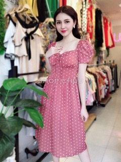 Đầm chấm bi