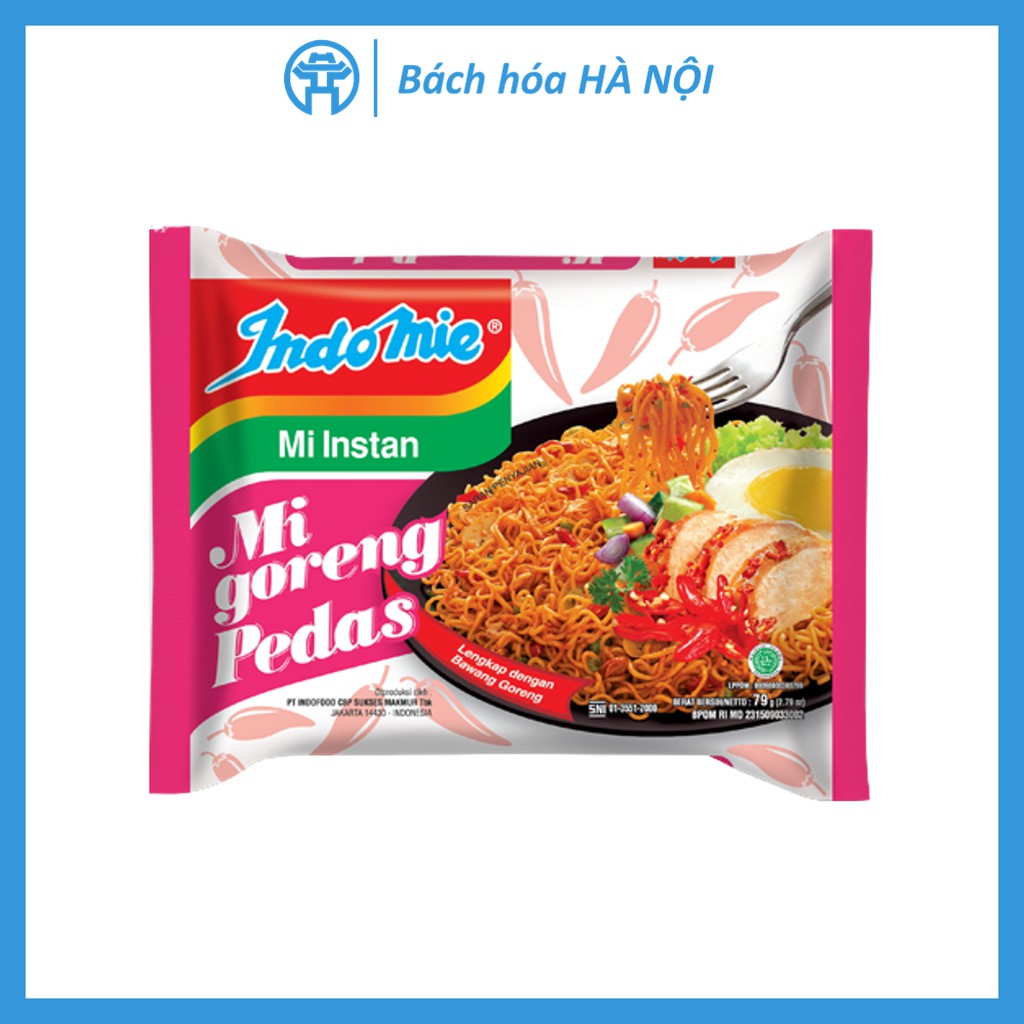 Thùng Mỳ xào khô / Mì Trộn Indomie Đủ Vị: Đặc Biệt, Cay Nồng, Sườn, Bò Cay - Bách hóa Hà Nội