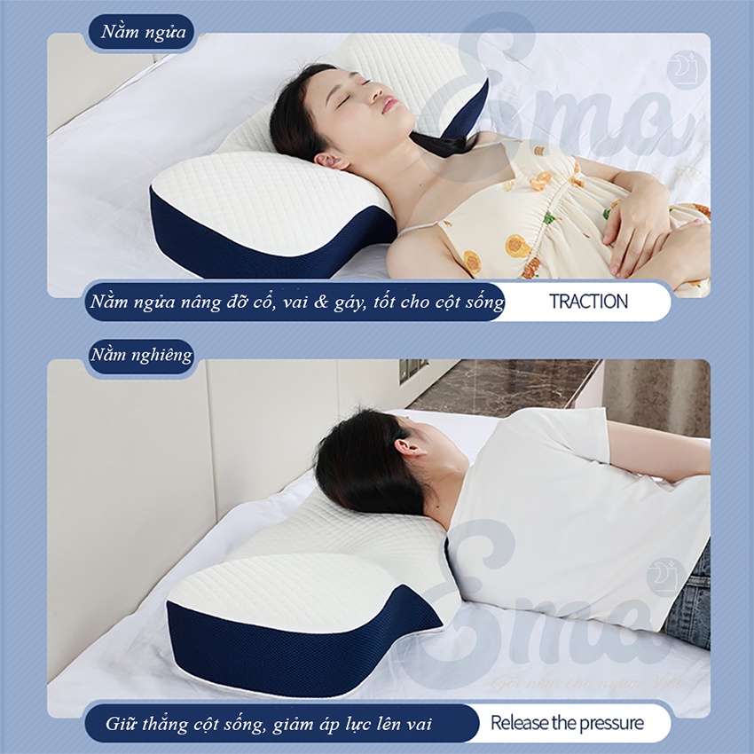 Gối Nệm Ema - Thiết Kế Chuẩn Theo Công Thái Học - Thuocviet24h