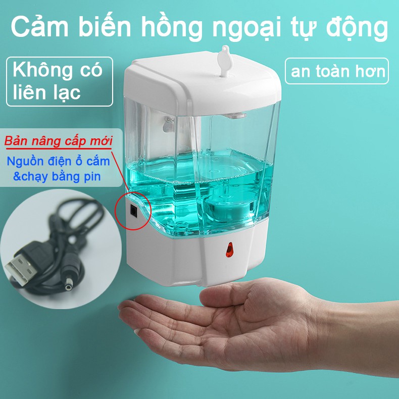 Hộp đựng xà phòng xịt cảm biến hồng ngoại an toàn và tiện dụng