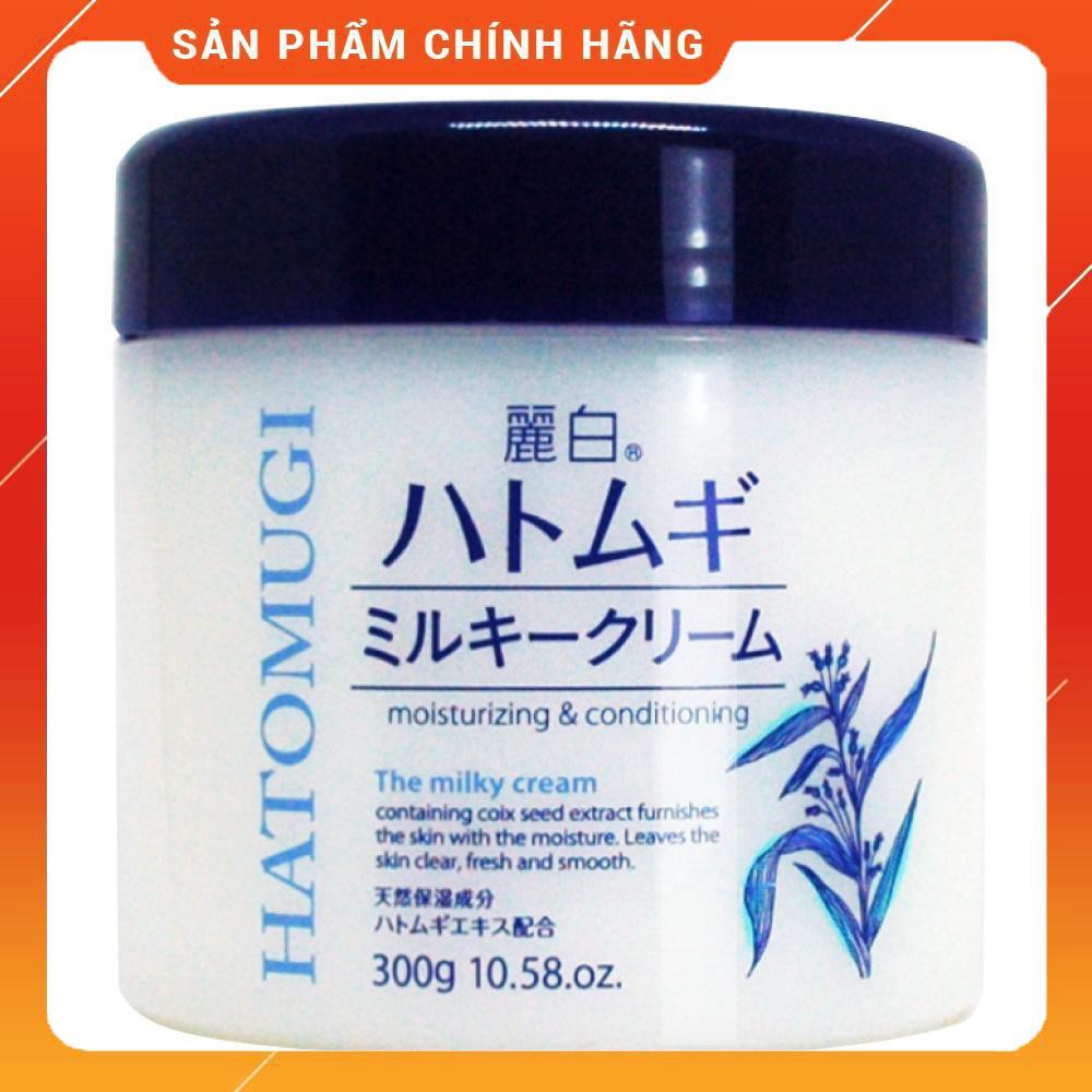 Kem Dưỡng Ẩm Trắng Da Hatomugi Kumano Moisturizing & Conditioning The Milky Cream 300gr | BigBuy360 - bigbuy360.vn
