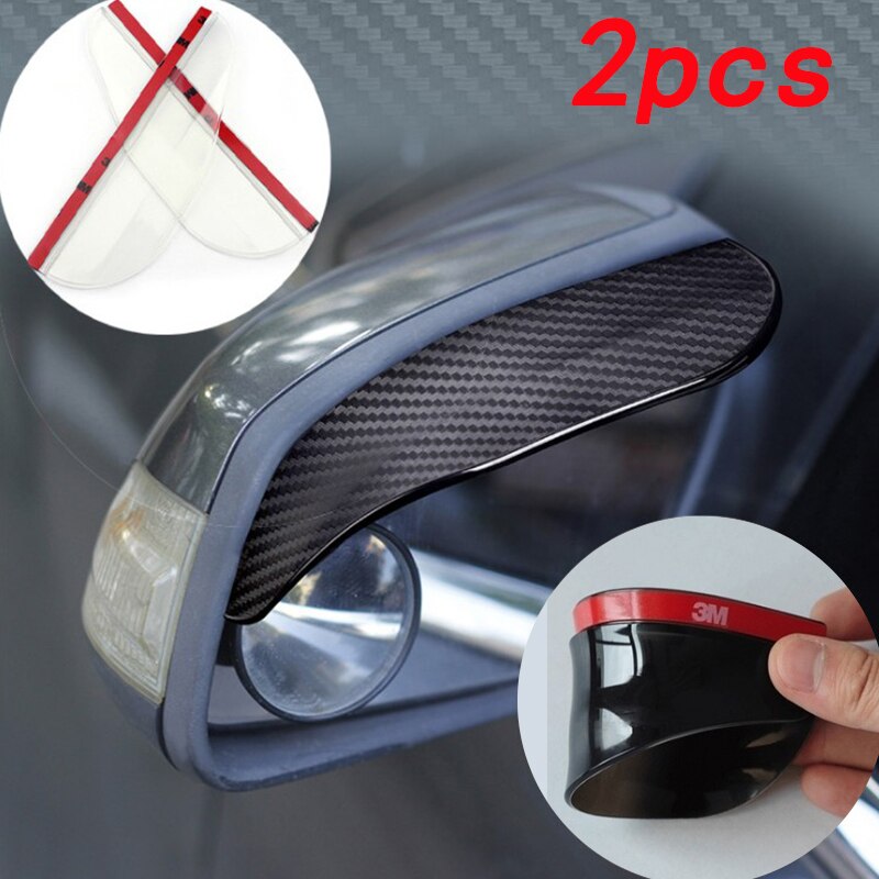 Vỏ Bọc Gương Chiếu Hậu Xe Hơi Kết Cấu Sợi Carbon Che Mưa/Nắng/Nắng