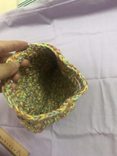 Túi xách len cotton (móc tay)