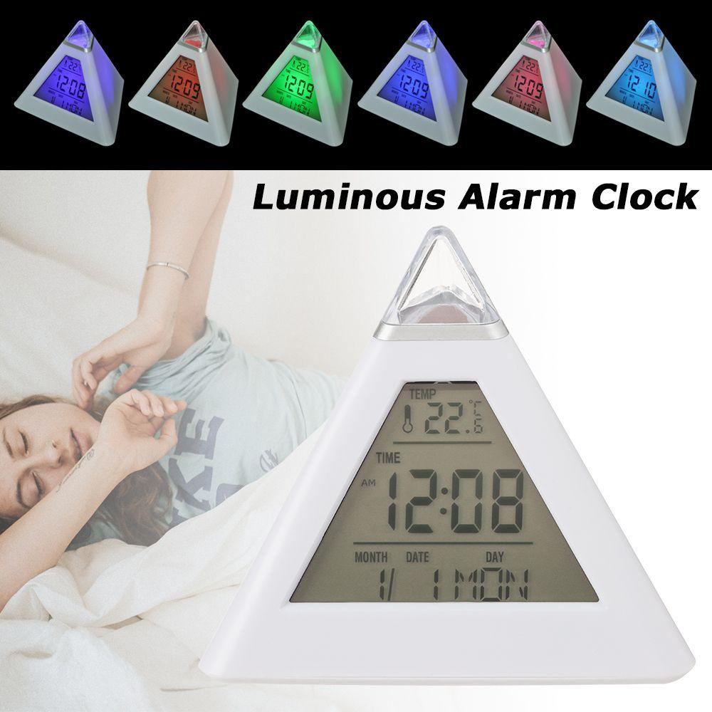 Đồng Hồ Báo Thức Kỹ Thuật Số Hình Kim Tự Tháp