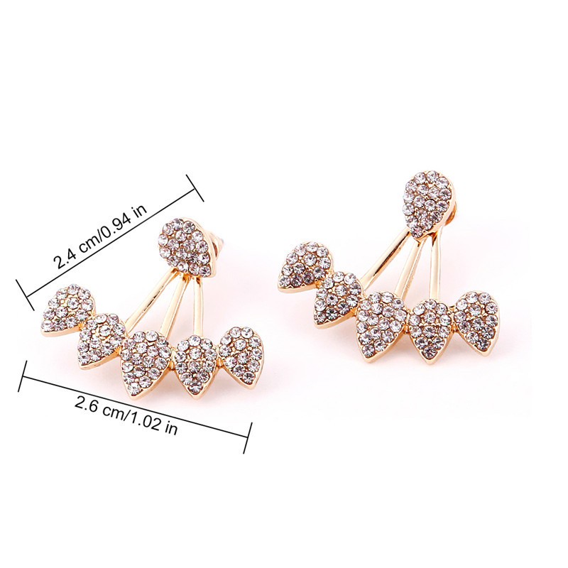 Bông Tai giọt nước đính đá xinh xắn sang trọng