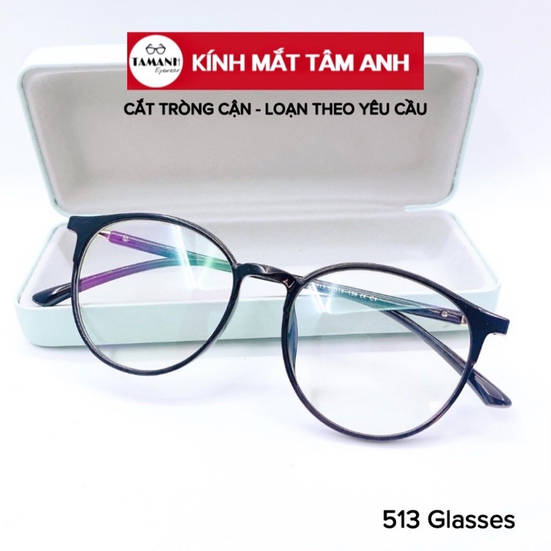 Gọng Kính Dáng Tròn , Gọng Siêu Dẻo Đã Có Mắt Không Độ - Lắp mắt cận loạn theo yêu cầu TAMANHEYEWEAR