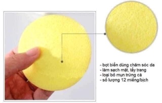 Bông rửa mặt bọt biển 1 chiếc