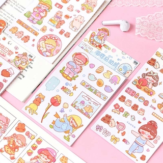 Bộ 6 tờ hình dán trang trí nhật ký