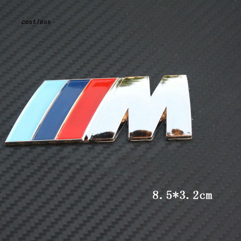 Logo 3D bằng kim loại dán trang trí xe ô tô BMW
