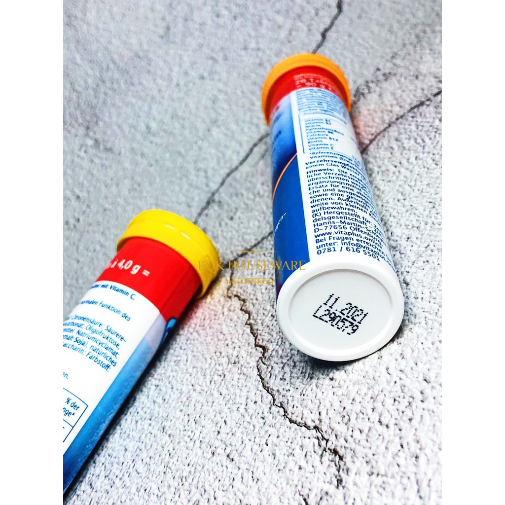 [ HÀNG ĐỨC ] Ống 20 viên sủi Vitamin C và Multi Vitamin Vita Plus