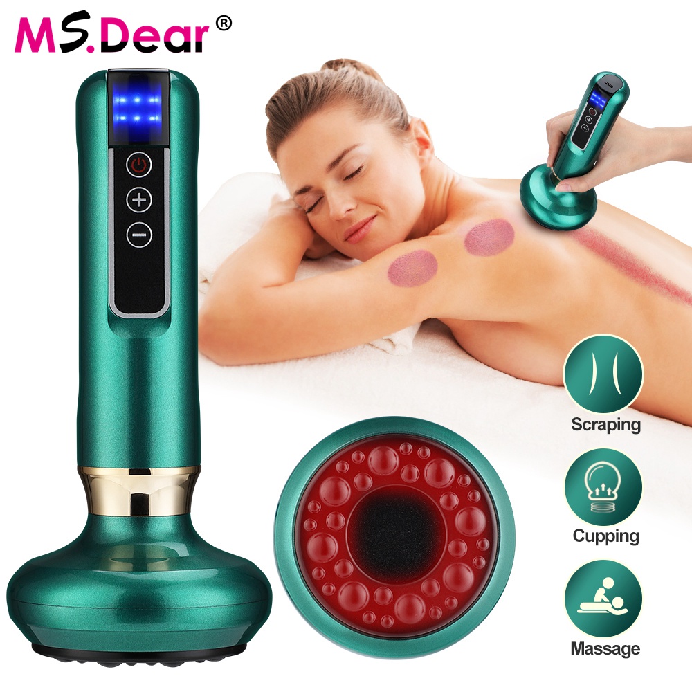 Máy Mát Xa Giác Hơi Bằng Điện 12 Tốc Độ Màn Hình LED Màu Đỏ 12 Tốc Độ Hiệu Quả