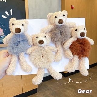 Dây buộc tóc dây cột tóc lông mềm hình gấu dễ thương cute
