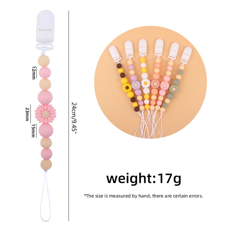 Kẹp Núm Vú Giả Xỏ Hạt Silicon Dễ Thương Cho Bé Trai + Gái Giá Đỡ