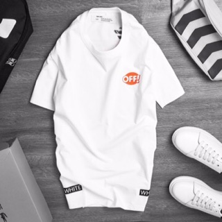 | Ảnh thật | Áo Off White Chữ Cam