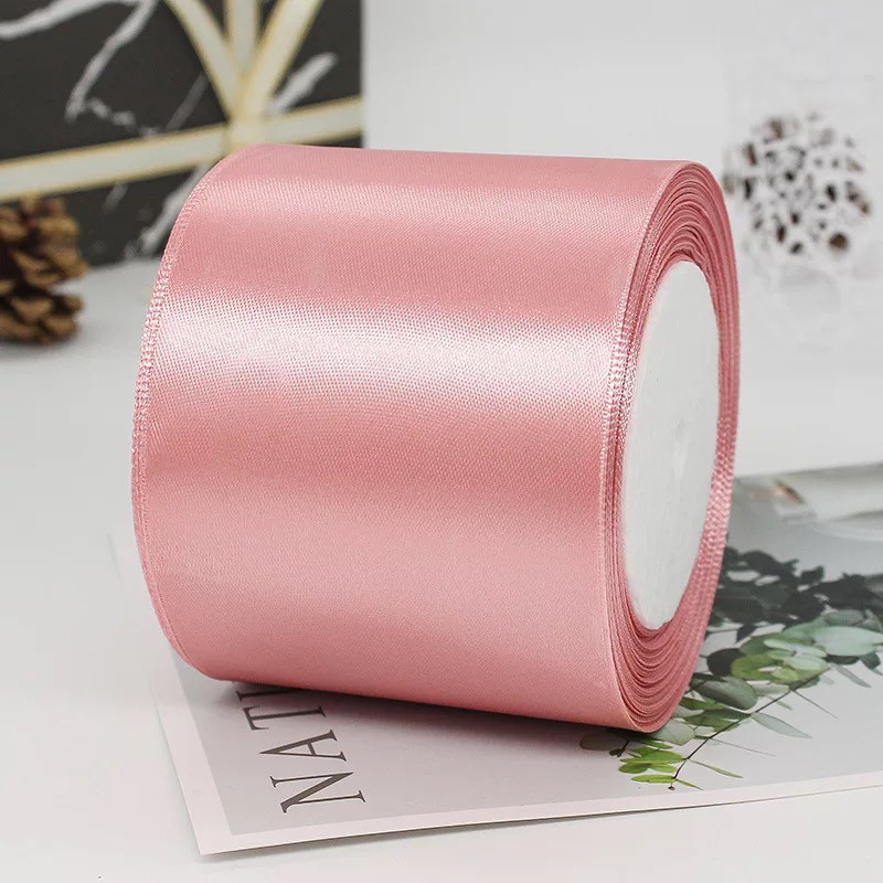 [Bán lẻ giá sỉ]Ruy băng satin lụa  bo viền bản lớn 80mm cao cấp, ribbon, ruybang trang trí