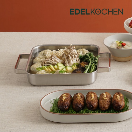 Chảo lẩu vuông 3 lớp Edelkochen 23.2x23.2cm