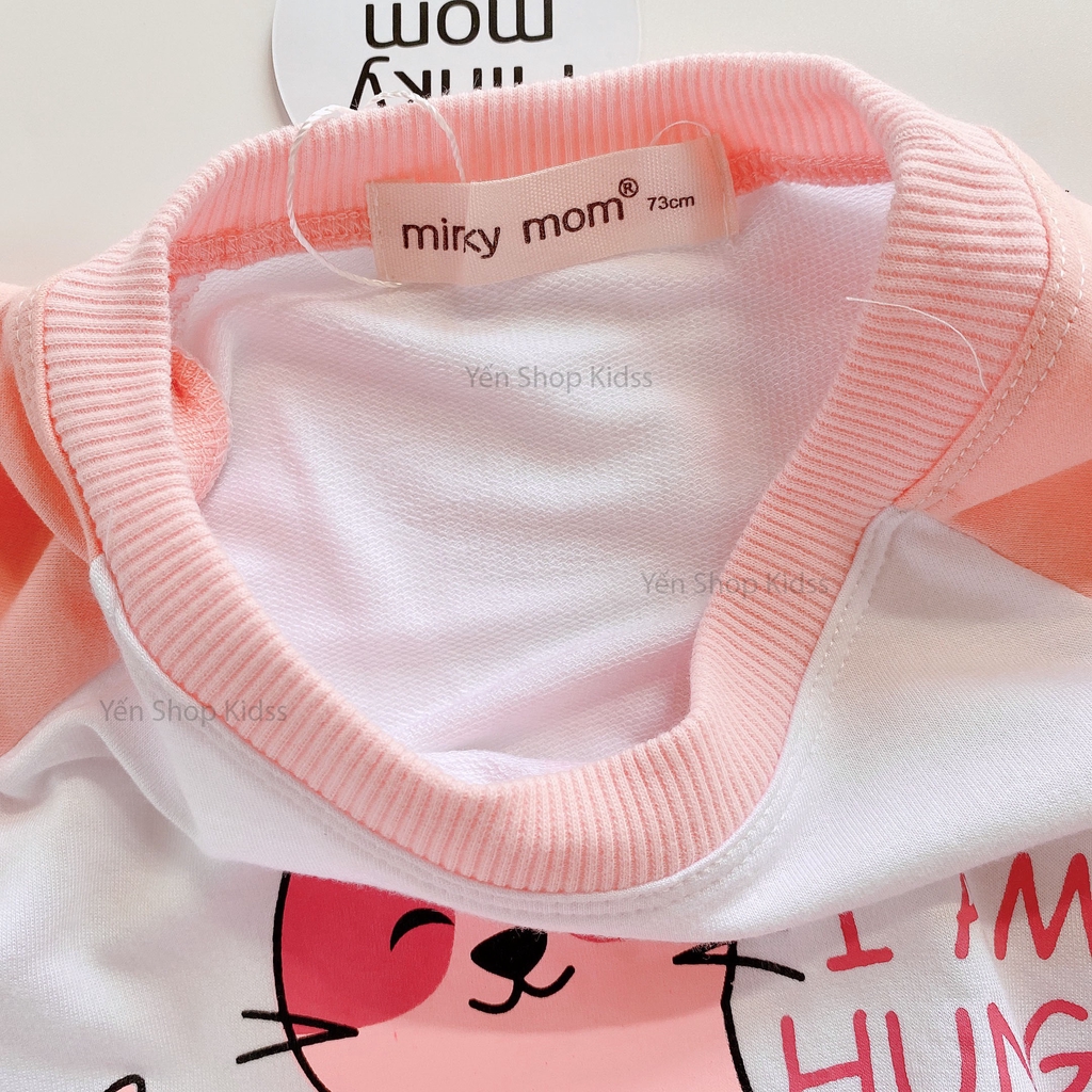 Bộ Dài Tay Da Cá Hàng Minky Mom Họa Tiết Động Vật Cho Bé (Size 7-19kg ) (SP001370)