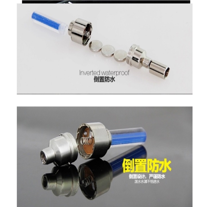 Đèn nháy cảnh báo gắn van xe đạp thể thao nhiều màu sắc