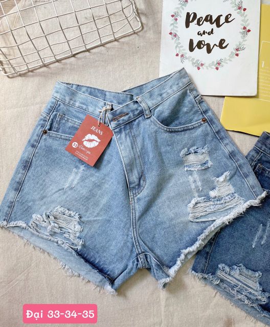 [ SIZE 33_35] SORT JEAN BIGSIZE COTTON LƯNG CAO KHÔNG CO GIÃN