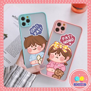 Ốp iphone - Ốp lưng viền nhám Fat or no 6s/6plus/6splus/7/8/7plus/8plus/x/xs/xs max/11/11promax   U6-4