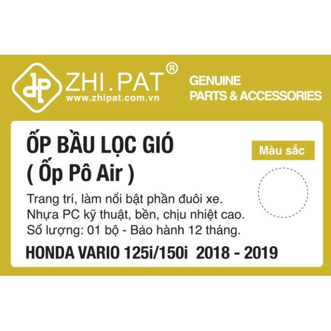 Ốp Bầu Lọc Gió - Ốp Pô E Trong Suốt Vario 2019 Chính Hãng ZHIPAT