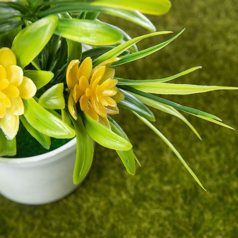 Bộ 5 Chậu Hoa Sen Giả Trang Trí Phòng Khách / Phòng Ngủ / Sân Vườn Diy