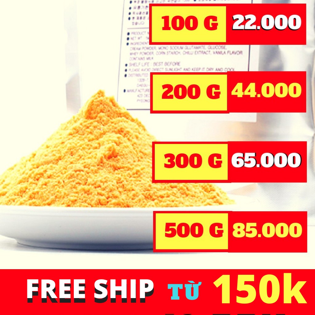 BỘT PHÔ MAI HÀN QUỐC ( GÓI 100G,200G,300G,500G )