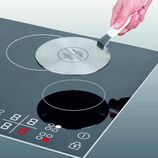 Đĩa lót chuyển nhiệt bếp từ Tescoma giúp đun nấu mọi chất liệu nồi chảo Induction hob adapter GrandCHEF 17 cm, 21 cm