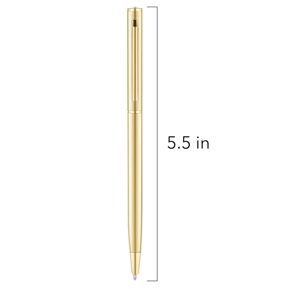 Bộ 6 Bút Bi Mực Đen Ngòi 1mm Dùng Làm Quà Tặng Giáng Sinh / Giáo Viên / Đám Cưới
