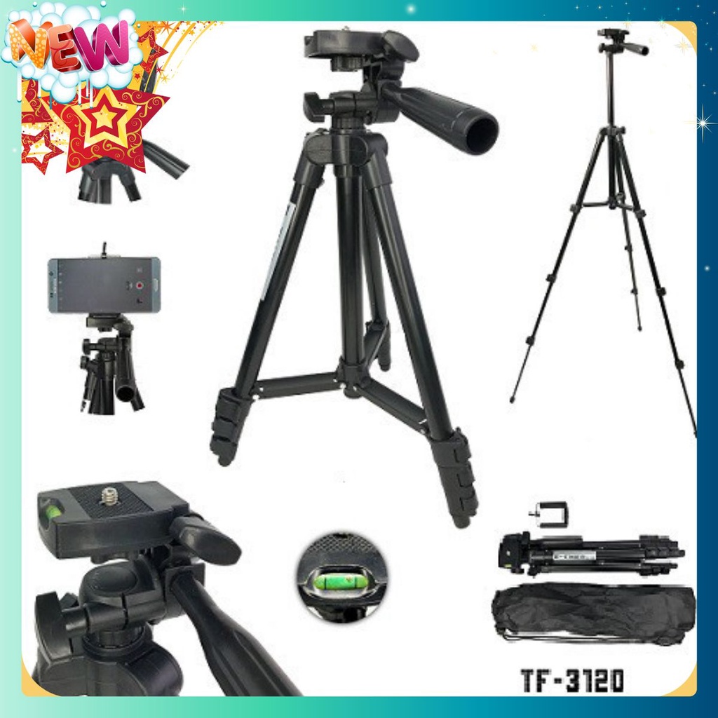 Gậy 3 chân Tripod chụp ảnh livestrem giá đỡ điện thoại (có kèm kẹp điện thoại)