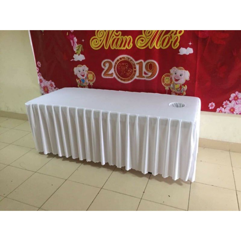 Ga / drap giường spa, nối mi, giường gội chất thun dày dặn