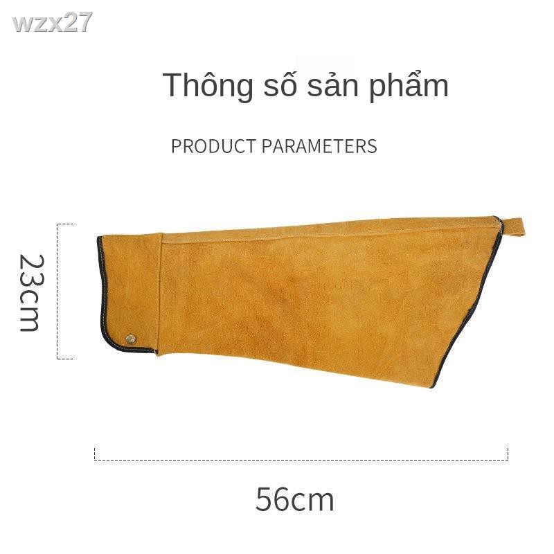 ❂❦tay áo da bò, quần chống bỏng, hàn, đồ bảo hộ lao động, chuyên dụng cho nam, hàn cách nhiệt, vệ