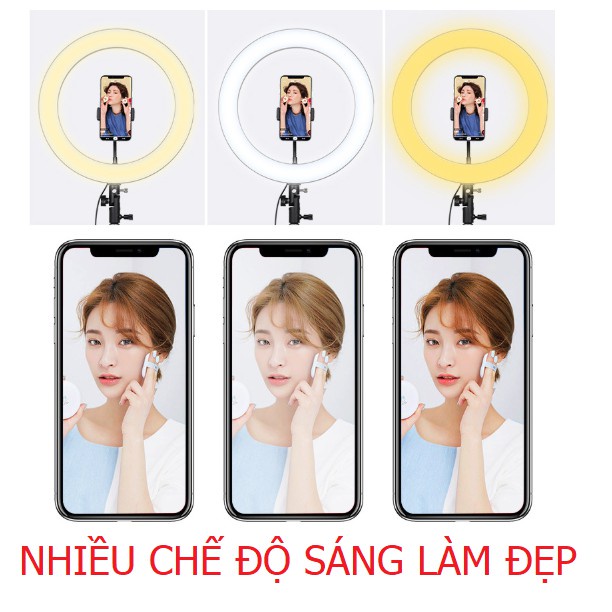 Đèn Livestream Bán Hàng Đèn Chụp Hình Make up Trang Điểm nhiều Chế Độ Sáng Quay Video TikTok Sản Phẩm