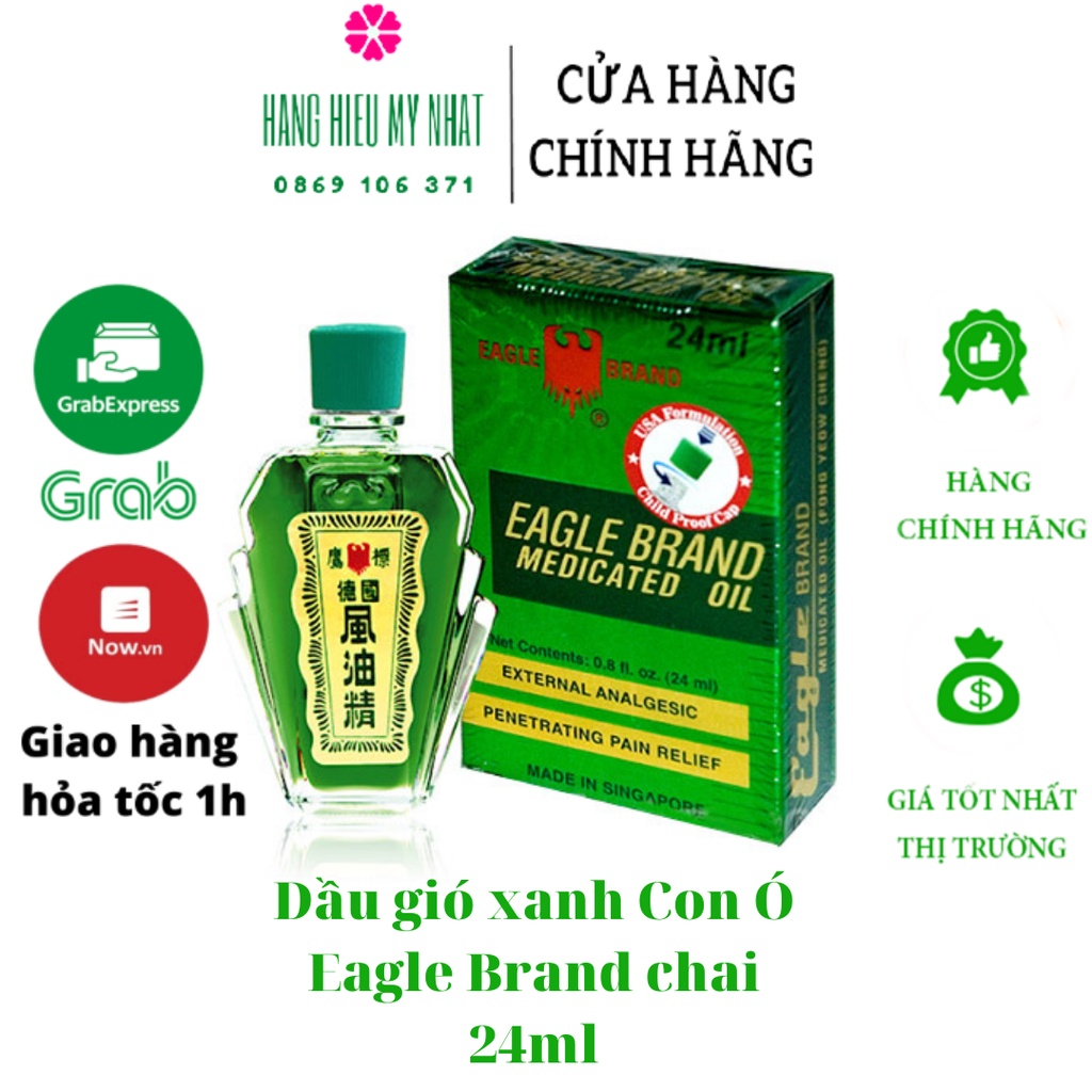 Dầu gió xanh Con Ó Eagle Brand chai 24ml