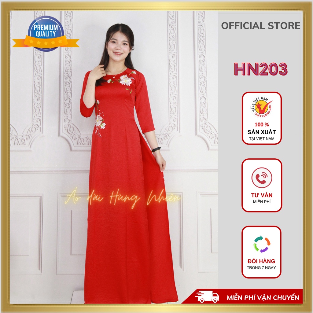 Áo dài chất liệu Lụa Tây thi cao cấp mặc lên lớp, cưới, hỏi, dạ hội, dự tiệc