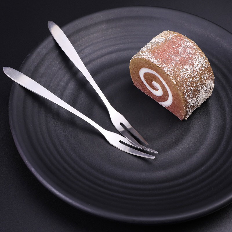 Dĩa ăn hoa quả / trái cây inox loại 2 răng sáng bóng bền đẹp 88058 THẾ GIỞI TIỆN ÍCH 88