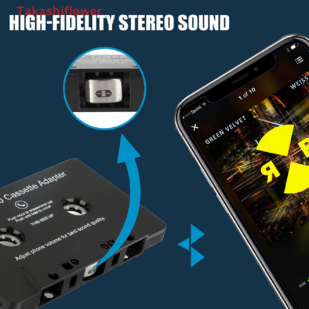Bộ Chuyển Đổi Băng Cát Sét Âm Thanh Bluetooth 5.0 Cho Điện Thoại Samsung