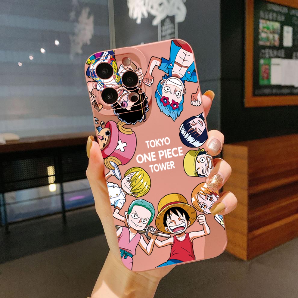 Ốp Điện Thoại Cạnh Vuông In Hoạt Hình One Piece Cho Samsung Galaxy A33 A53 A73 5G A32 A52S A72 A31 A41 A71