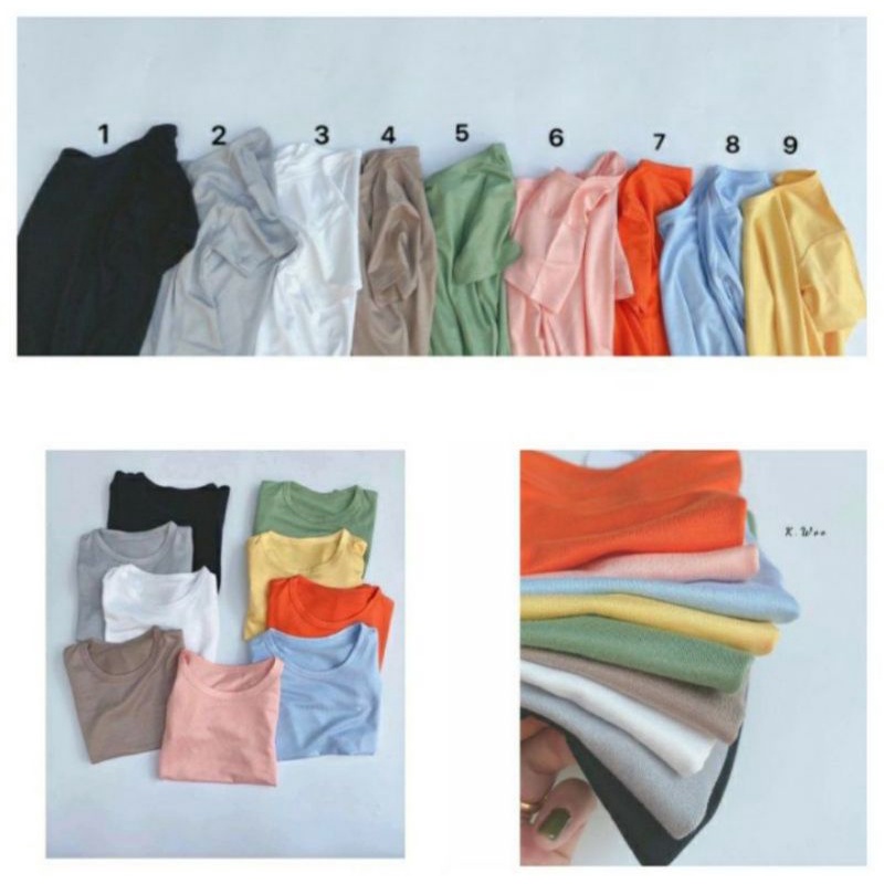 ÁO CỘC TAY TRƠN THUN LẠNH CHO BÉ TRAI BÉ GÁI